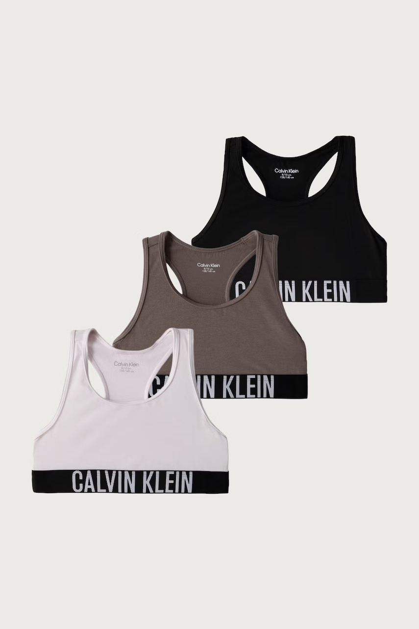 Calvin Klein Underwear  sportovní podprsenka dětská s bavlnou 3-pack
