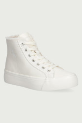 Calvin Klein  VULC FLATF MID LACEUP LTH FUR plátěnky dámské