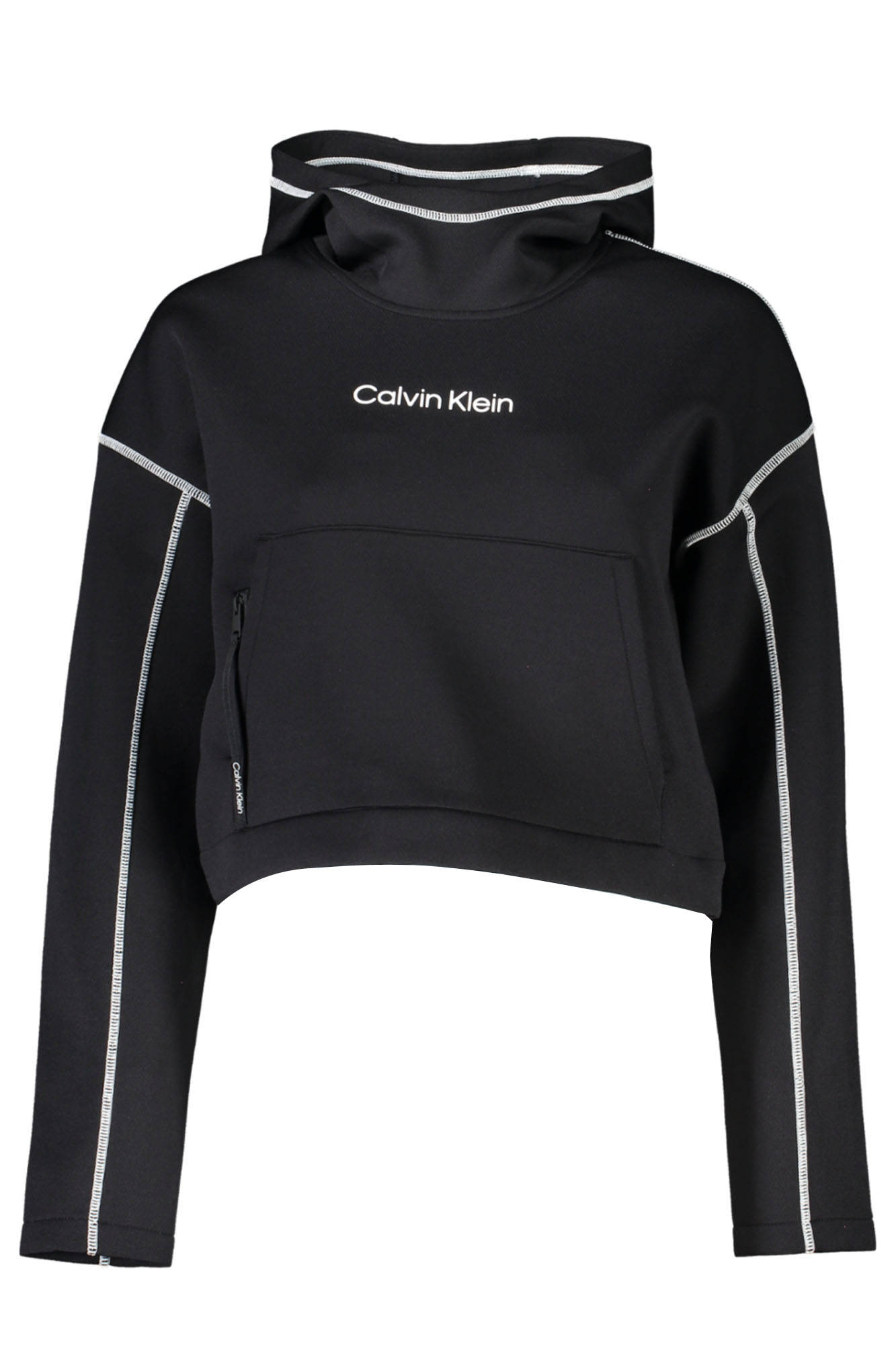 CALVIN KLEIN WOMEN'S ZIPLESS SWEATSHIRT BLACK