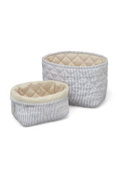 Cam Cam Copenhagen  dětský uložný box Classic Stripes Blue, Praline