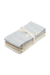 Cam Cam Copenhagen  plena dětská bavlněná Classic Stripes Blue, Praline, Creme White 3-pack