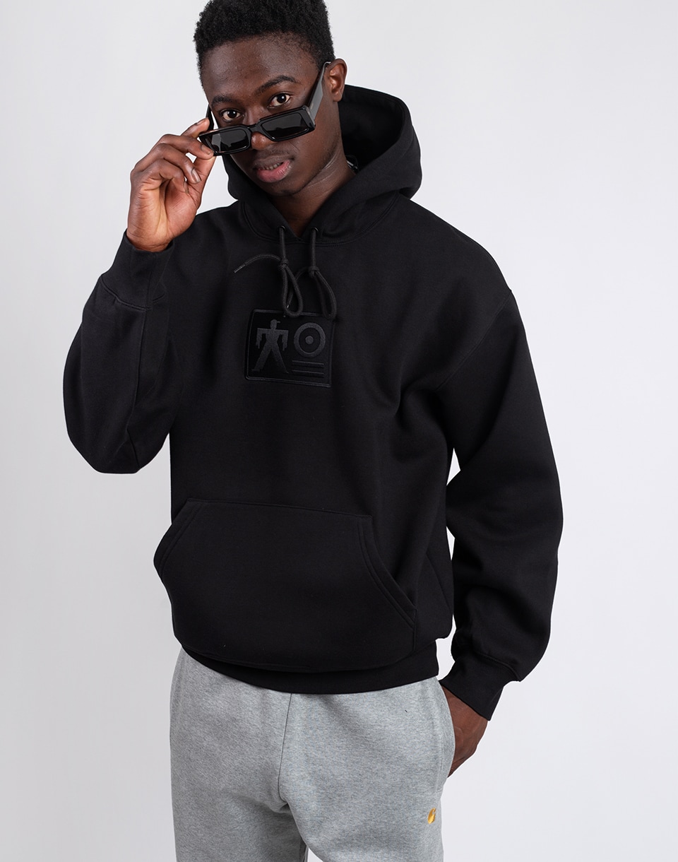 Carhartt WIP Basement Hooded Sweatshirt Black/Grey S