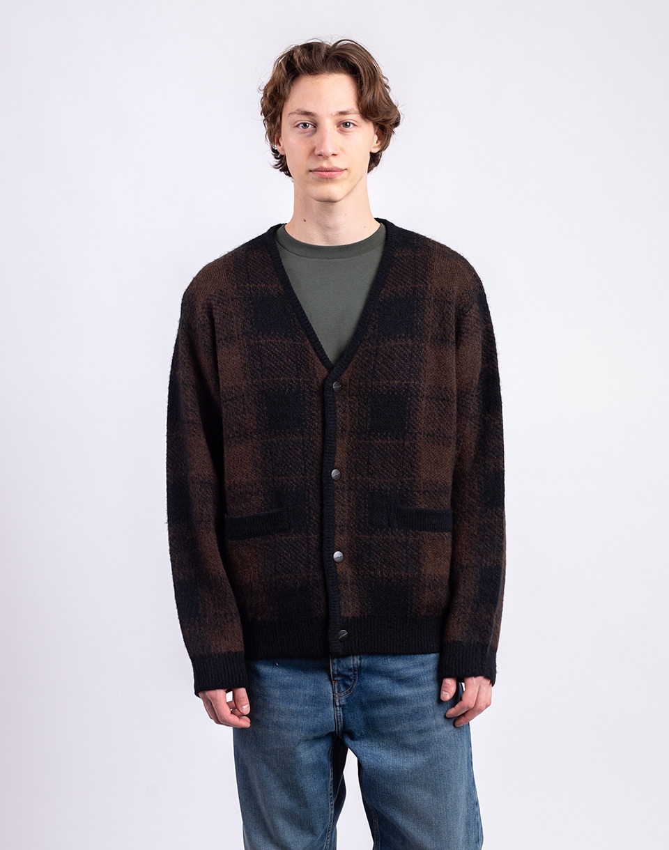 Carhartt WIP Everson Cardigan Everson Jacquard, Black S