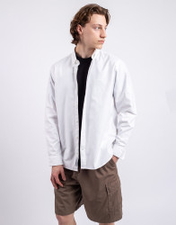Carhartt WIP L/S Bolton Shirt White garment dyed S
