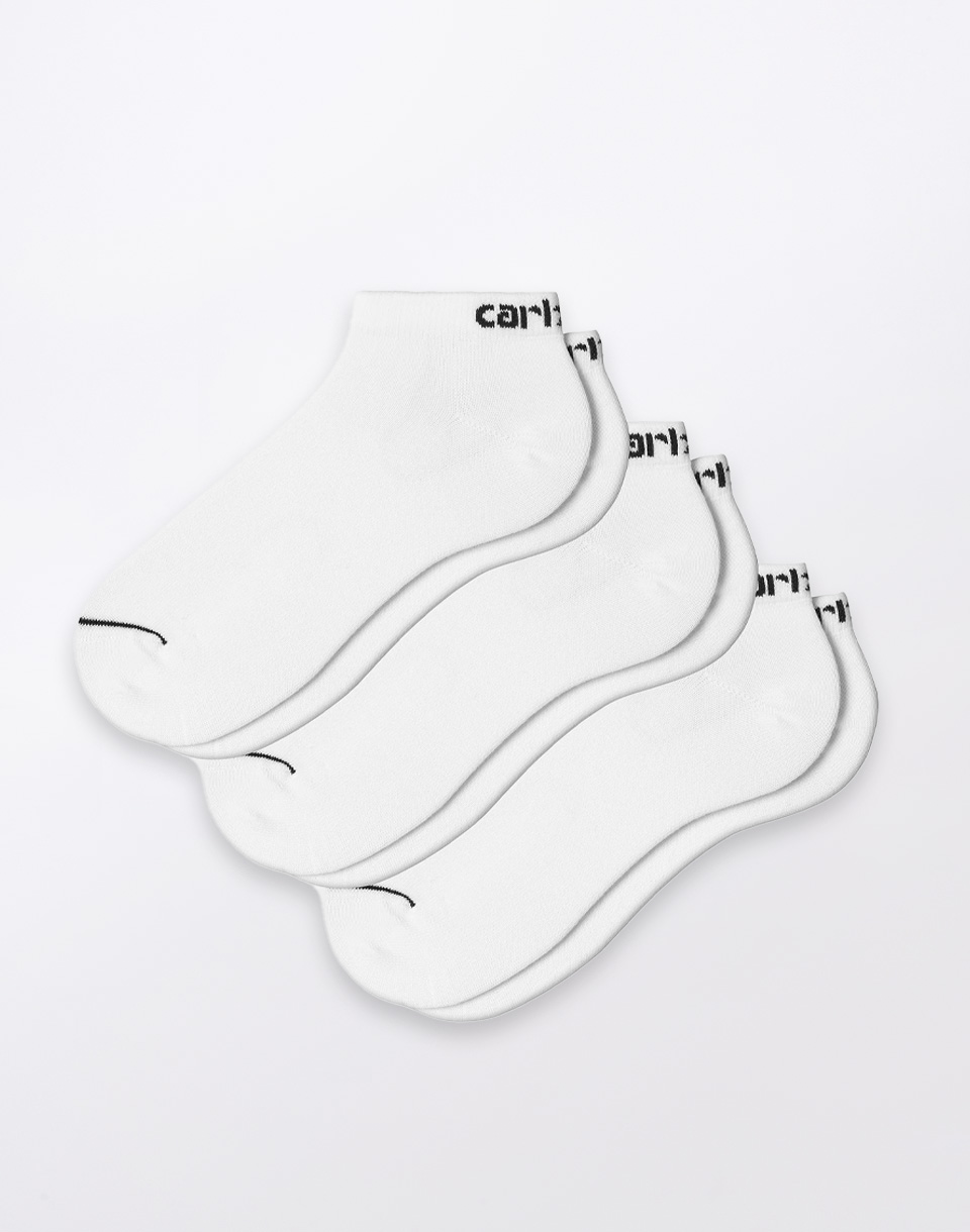 Carhartt WIP Script Sneakers Socks White/Black + White/Black