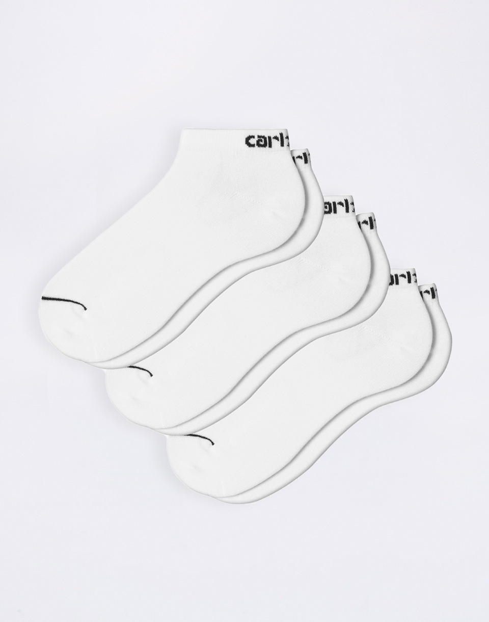 Carhartt WIP Script Sneakers Socks White/Black + White/Black