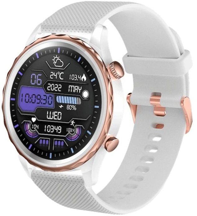 CARNEO Chytré hodinky Carneo Queen HR+ rosegold