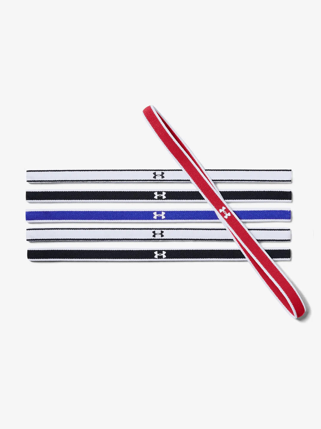 Čelenka Under Armour Mini Headbands - set 6kusů - červená