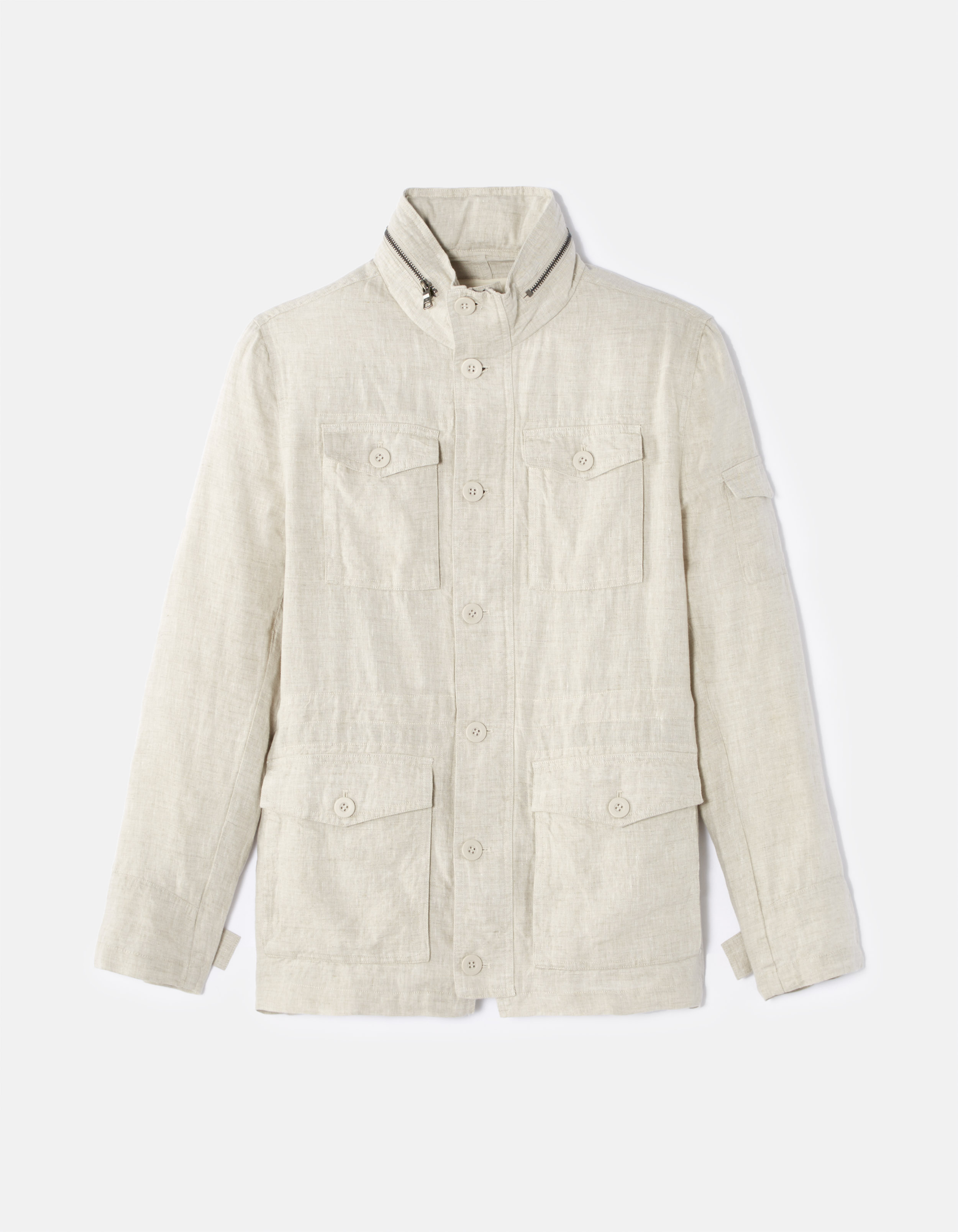 Celio Lněná bunda parka Gufari - Pánské