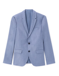 Celio Lněné sako slim Buhot2 - Pánské