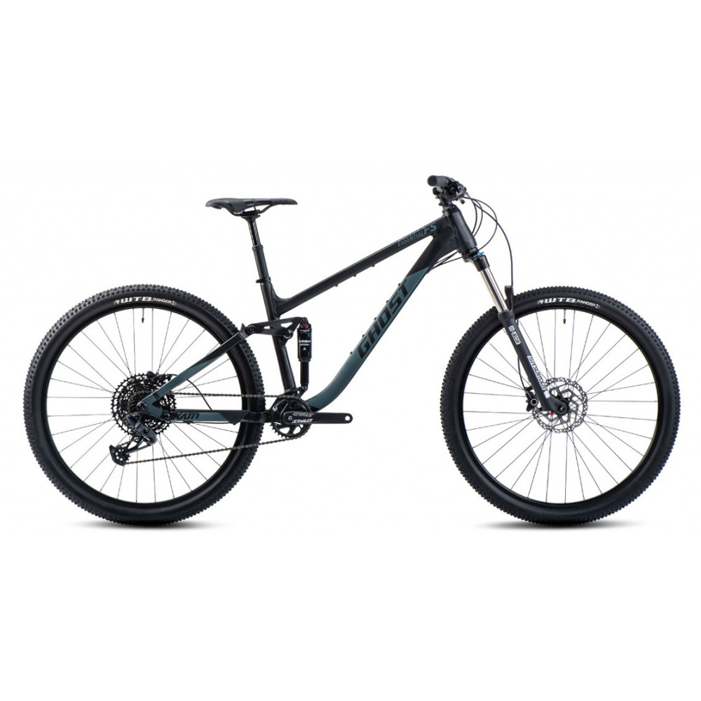 Celoodpružené kolo Ghost Kato FS Essential 27.5" 9.0 XS (15", 156-164 cm) Black/Green Matt