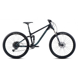 Celoodpružené kolo Ghost Kato FS Essential 27.5" 9.0 XS (15", 156-164 cm) Black/Green Matt
