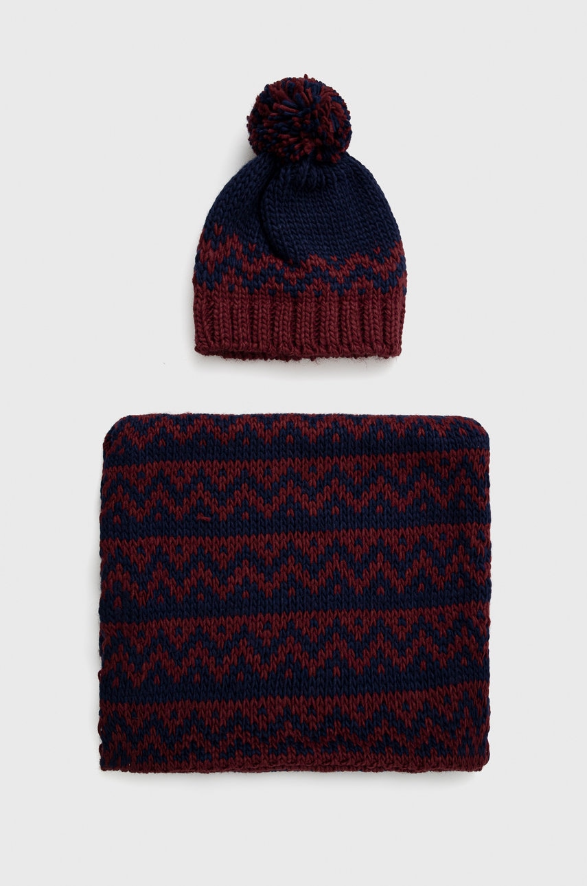 Čepice a nákrčník s vlnou Answear.LAB