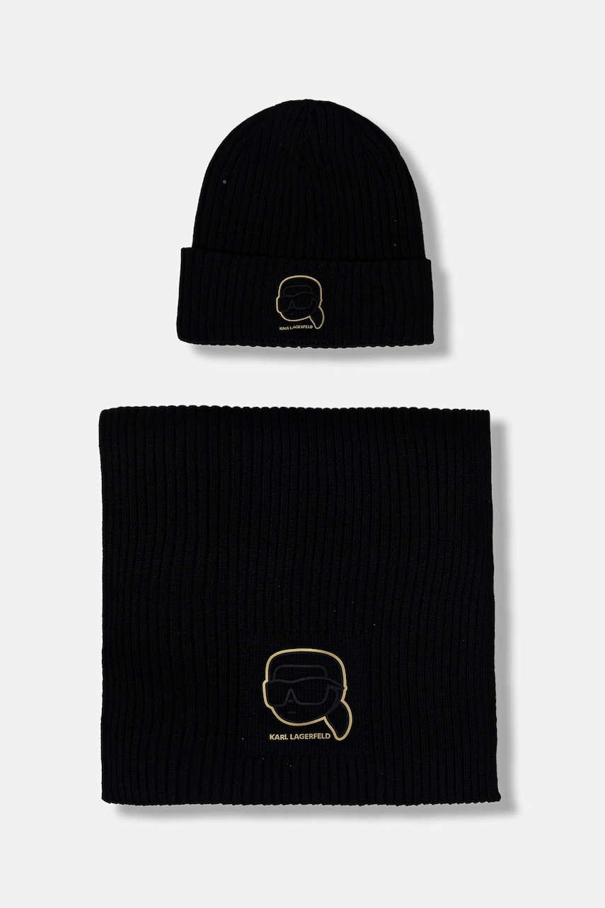Čepice a šála Karl Lagerfeld