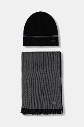 Čepice a šála s přídavkem vlny BOSS Hernesto_SET