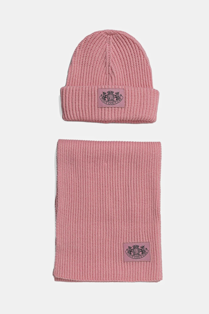 Čepice a šála s přídavkem vlny Juicy Couture