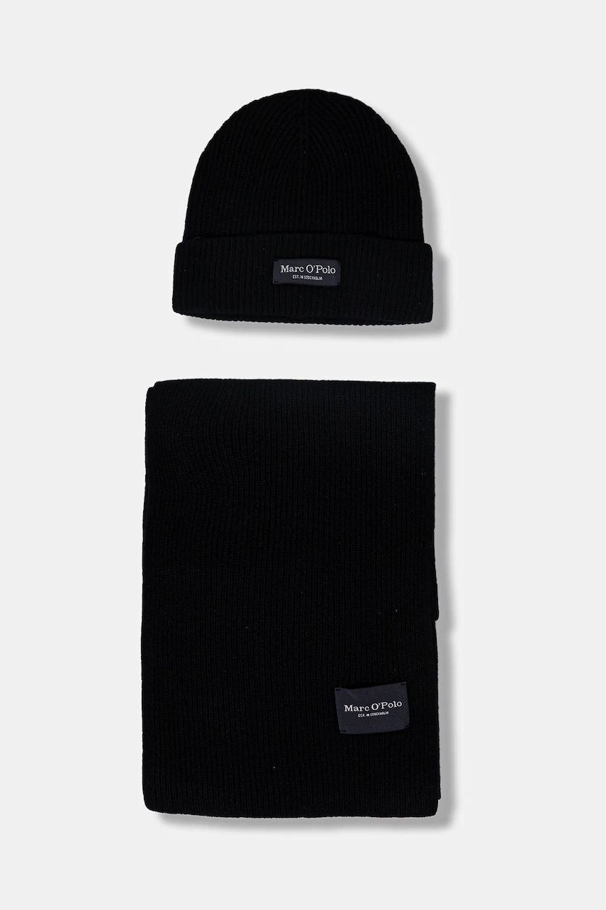 Čepice a šála s přídavkem vlny Marc O'Polo