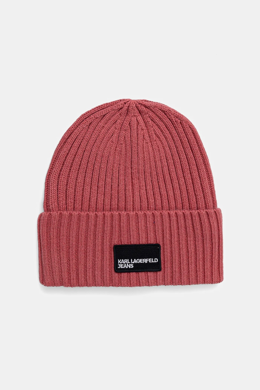 Čepice s vlnou Karl Lagerfeld Jeans