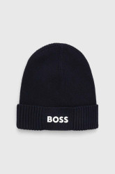 Čepice z vlněné směsi Boss Green BOSS GREEN Asic_Beanie-X
