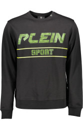 Černá mikina PLEIN SPORT bez kapuce