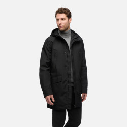 Černá pánská parka Geox Anyweco - Pánské