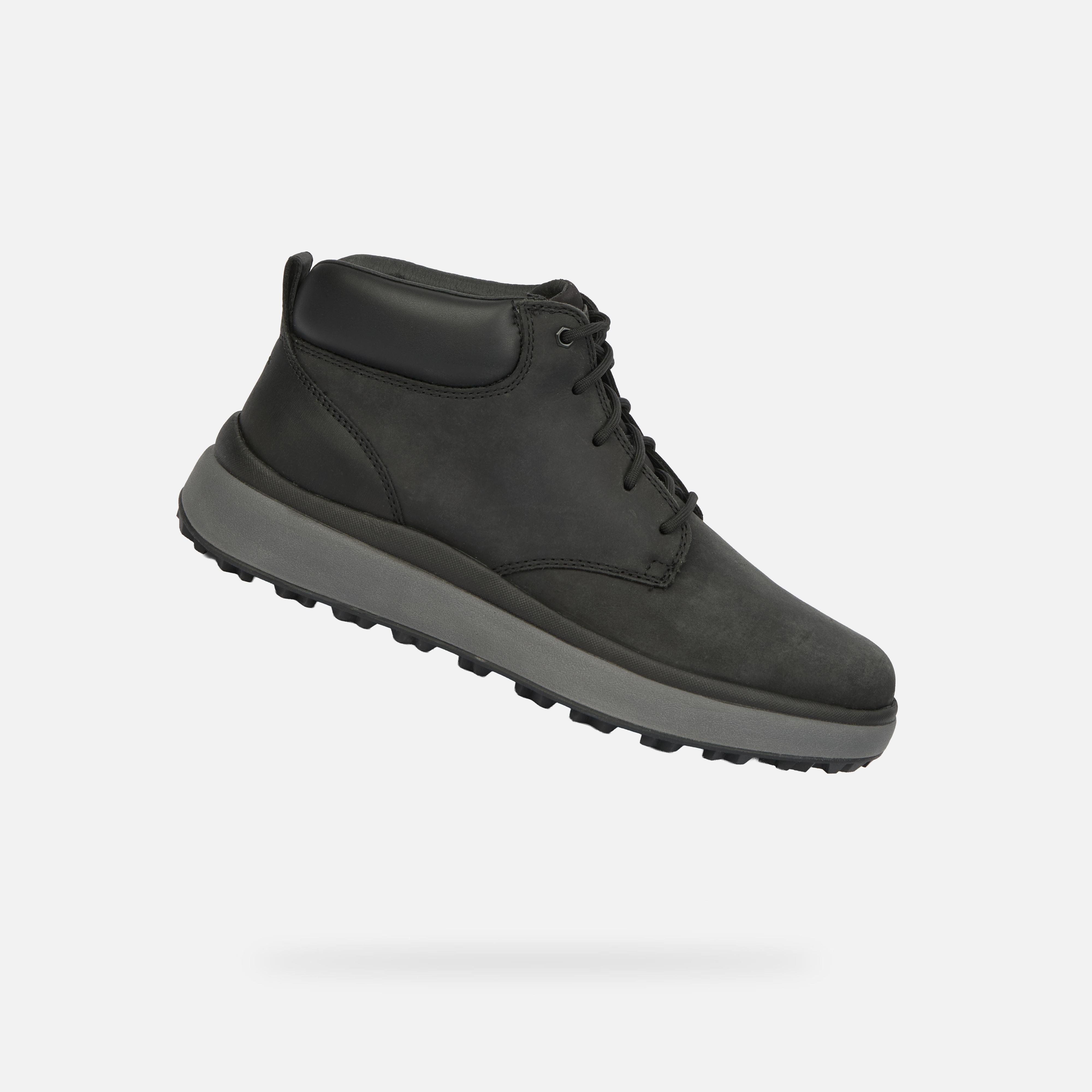 Černé pánské kotníkové boty Geox Granito + Grip