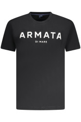 Černé tričko Armata di Mare s krátkým rukávem