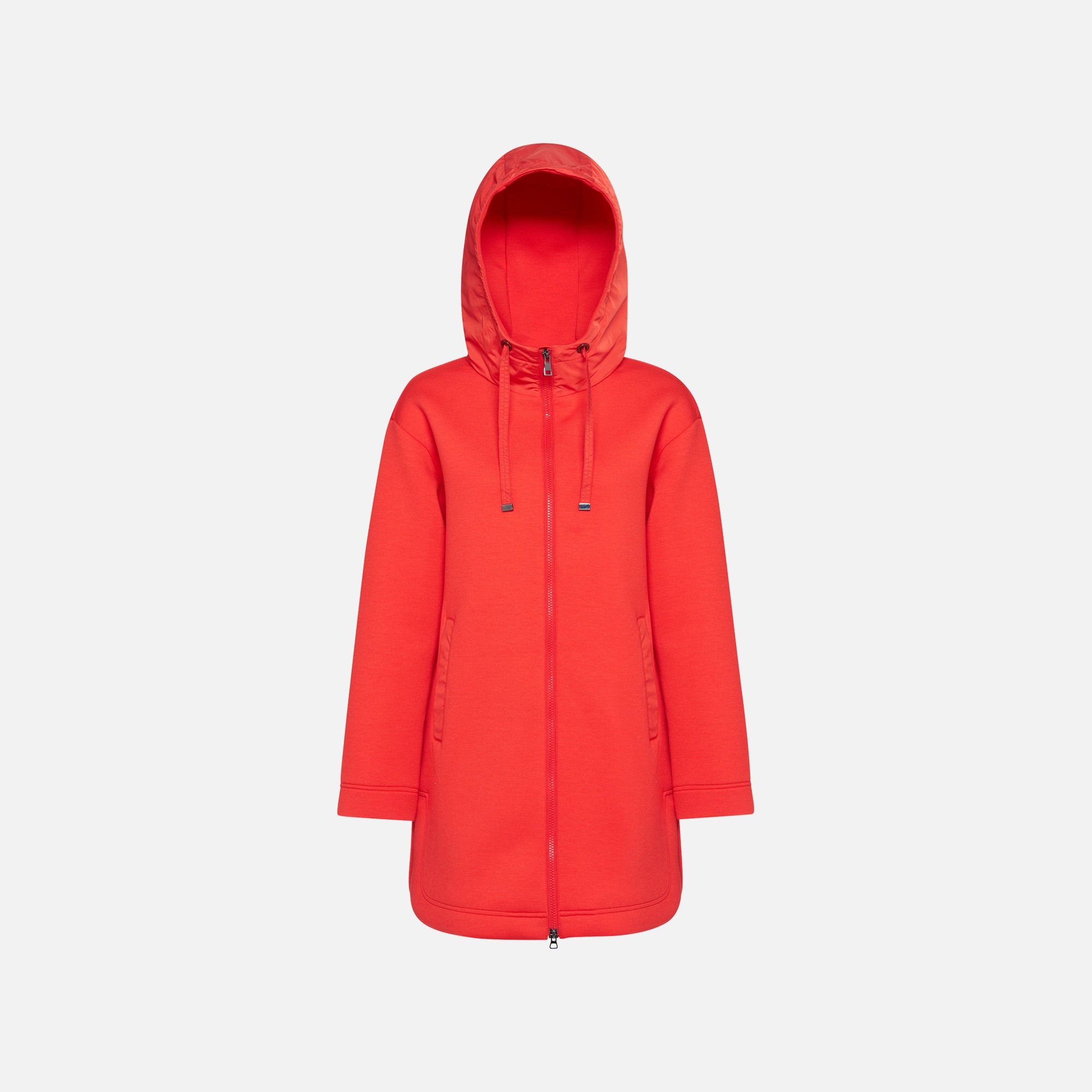 Červená dámská parka Geox Sweater - Dámské