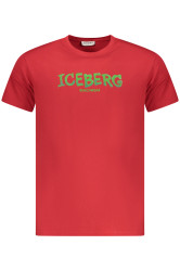 Červené triko Iceberg s krátkým rukávem