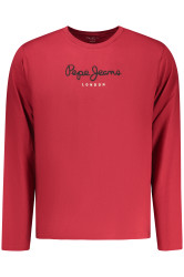 Červené triko s dlouhým rukávem Pepe Jeans