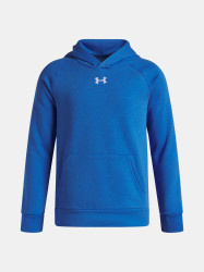 Chlapecká mikina Under Armour UA Rival Fleece Hoodie-BLU - Kluci