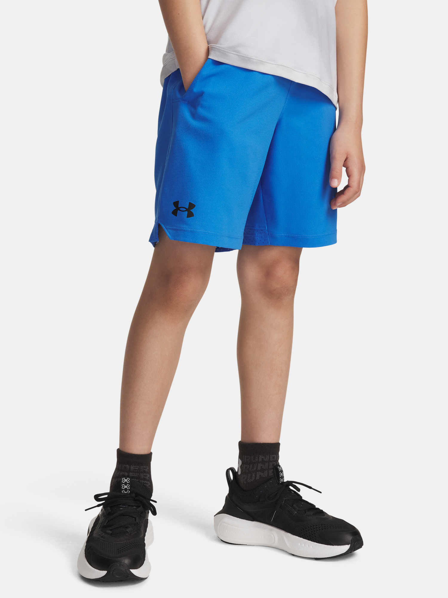 Chlapecké kraťasy Under Armour UA Vanish Shorts-BLU - Kluci