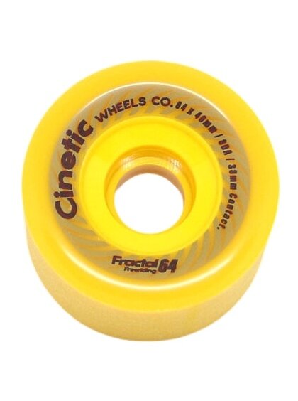 Cinetic kolečka Fractal 64 mm Yellow | Žlutá | Velikost skate 64 mm