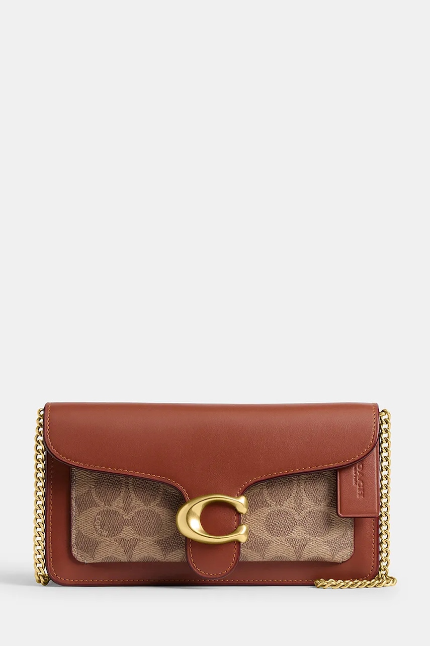 Coach  Kožená kabelka  Tabby Chain Clutch In Signature Canvas