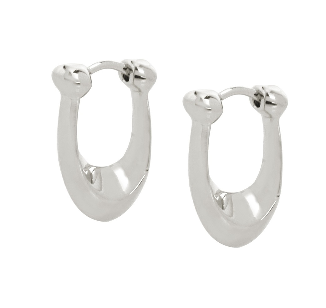 Coach Slušivé oválné náušnice z mosazi 37351447RHO030