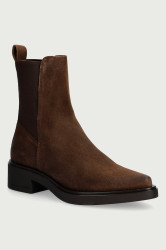 Copenhagen  kotníkové Chelsea boty dámské semišové vintage suede