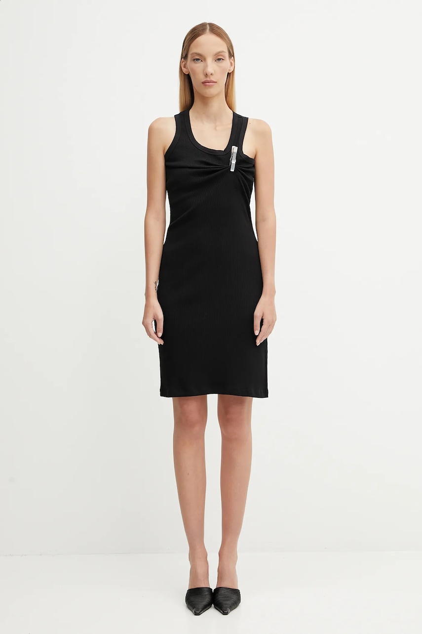 coperni  Bavlněné šaty  Washing Clip Rib Dress