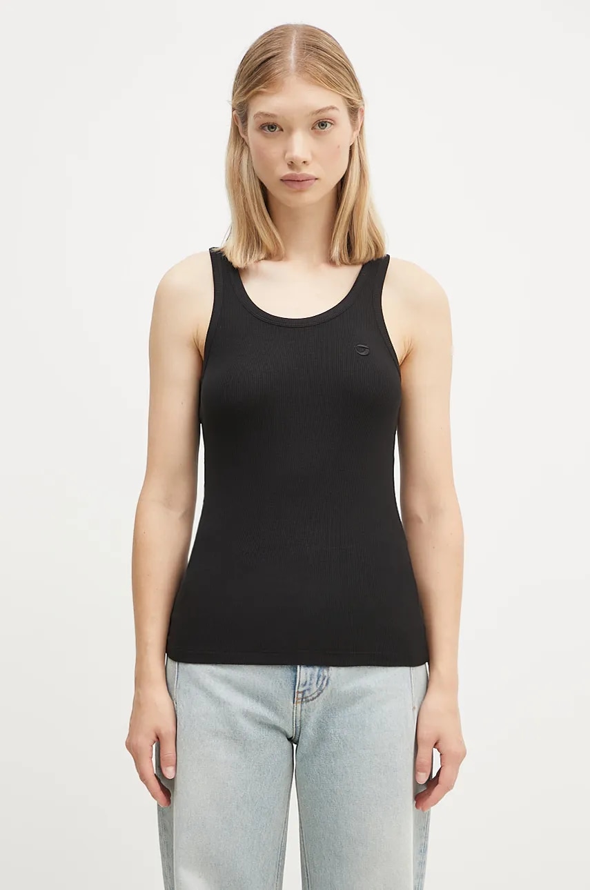 coperni  dámské s viskózou Rib Logo Tank Top