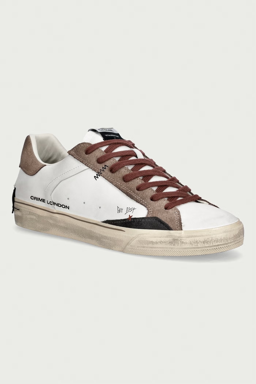 Crime London  DECONSTRUCTED sneakers boty pánské kožené