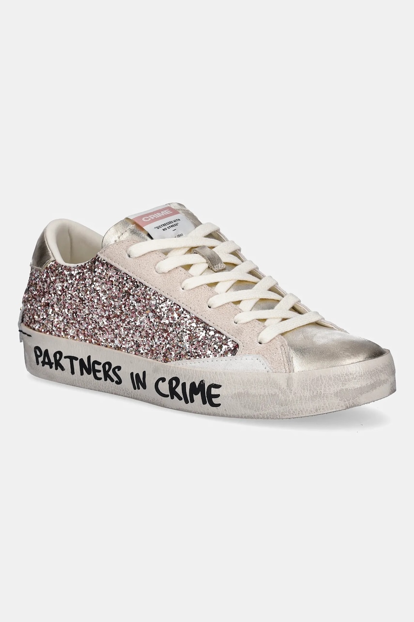 Crime London  Kožené sneakers boty  DISTRESSED