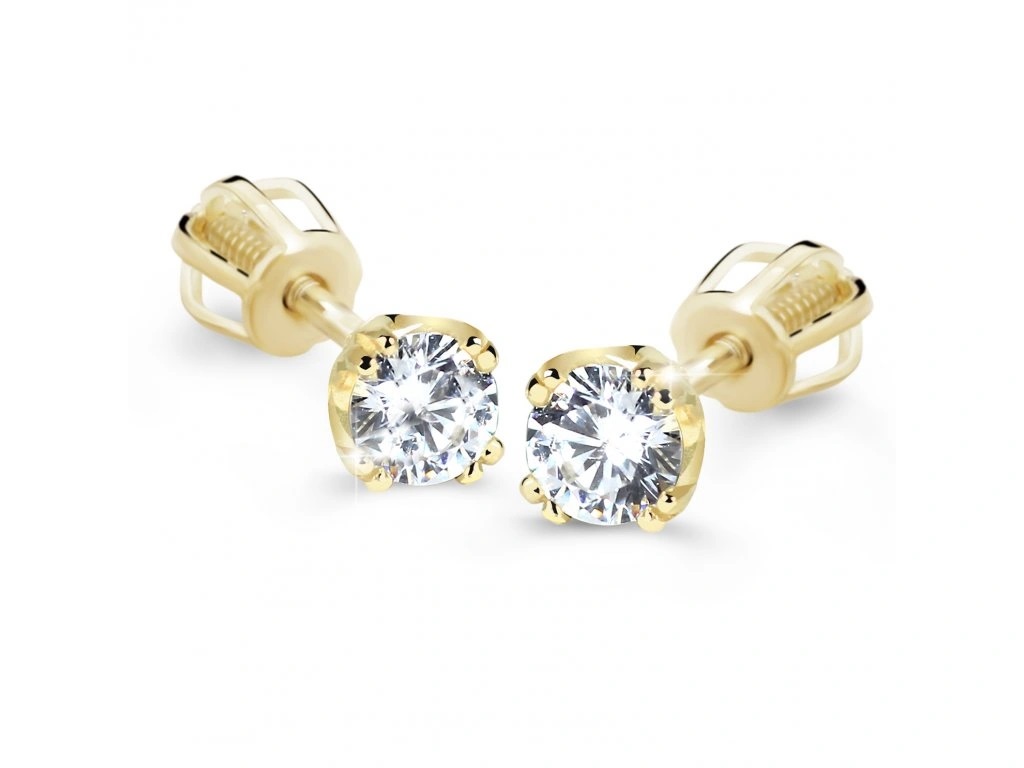 Cutie Diamonds Diamantové náušnice ze žlutého zlata s brilianty DZ60188-30-00-X