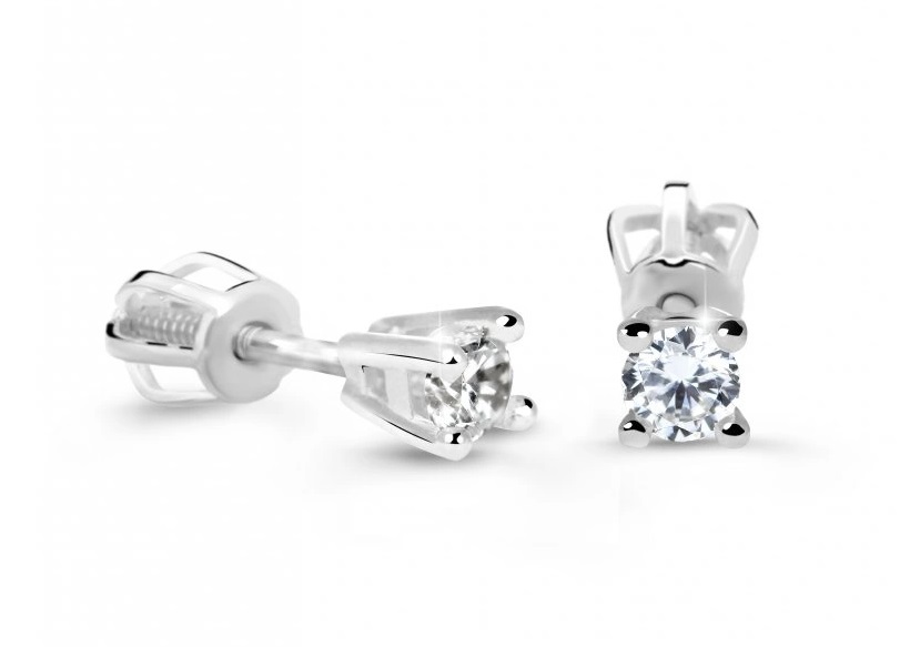 Cutie Diamonds Náušnice z bílého zlata s diamanty DZ61062-30-00-X