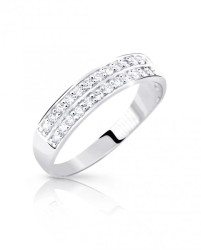 Cutie Diamonds Prsten z bílého zlata se třpytivými diamanty DZ8037-10-X-2 49 mm