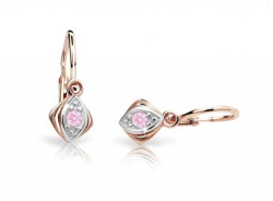Cutie Jewellery Dětské náušnice z růžového zlata C1897-10-X-4 růžová