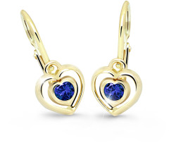 Cutie Jewellery Dětské srdíčkové náušnice C2752-10-X-1 modrá