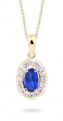 Cutie Jewellery Elegantní přívěsek ze žlutého zlata se zirkony Z8056-40-60-X-1