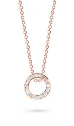 Cutie Jewellery Kruhový přívěsek z růžového zlata Z3061-40-10-X-4