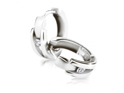 Cutie Jewellery Stylové kruhy z bílého zlata Z64841-2023-80-10-X-2