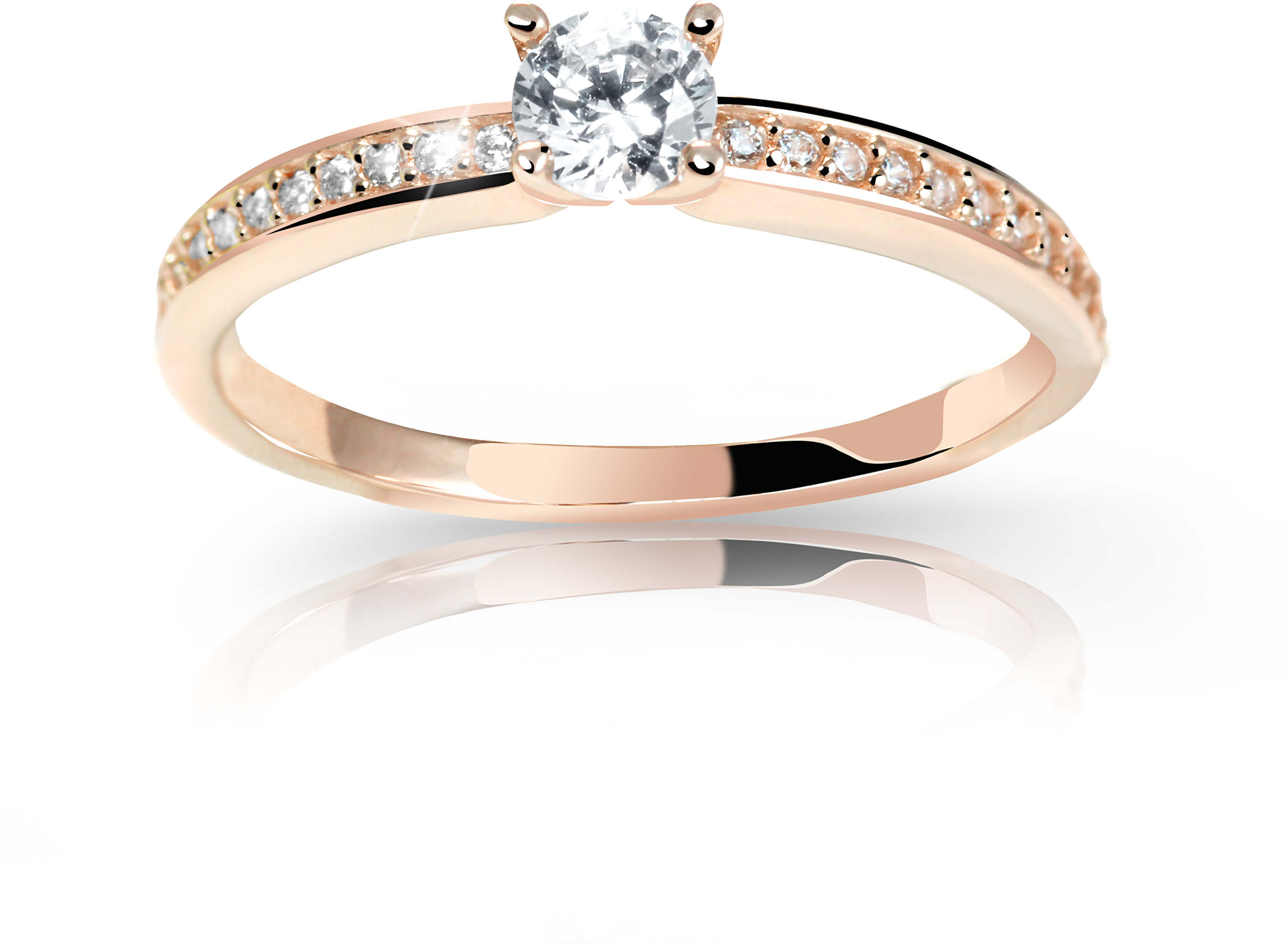 Cutie Jewellery Úchvatný třpytivý prsten Z6713-2523-10-X-4 55 mm