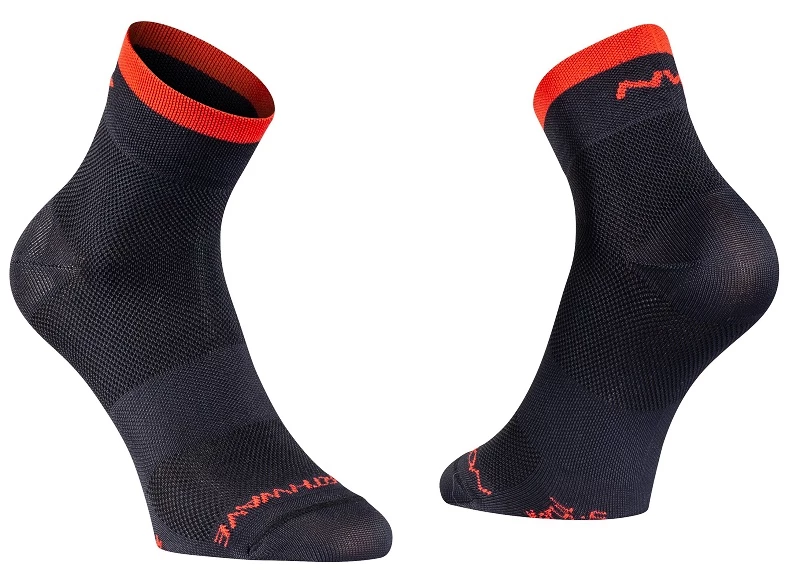 Cyklistické ponožky NorthWave  Origin Mid Black/Red